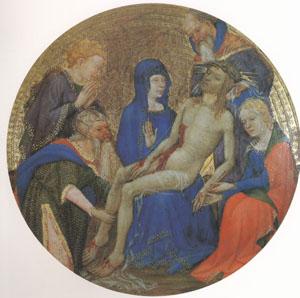 School of Paris or Dijon La Petite Pieta Ronde (Lamentation for Christ) (mk05) France oil painting art